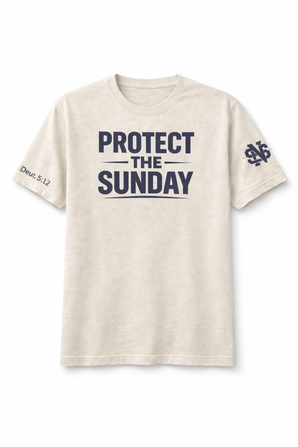 Protect The Sunday Premium T-Shirt in cream