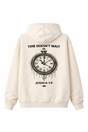 Time Doesn't Wait Premium Hoodie in Cream